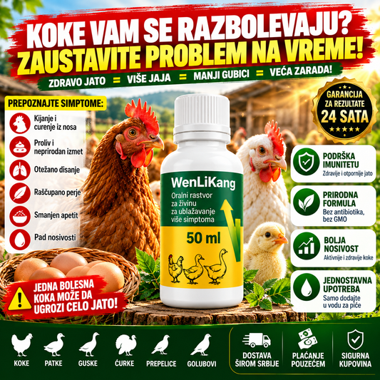 Koke prestale da nose jaja? WenLiKang – oralni rastvor 50 ml