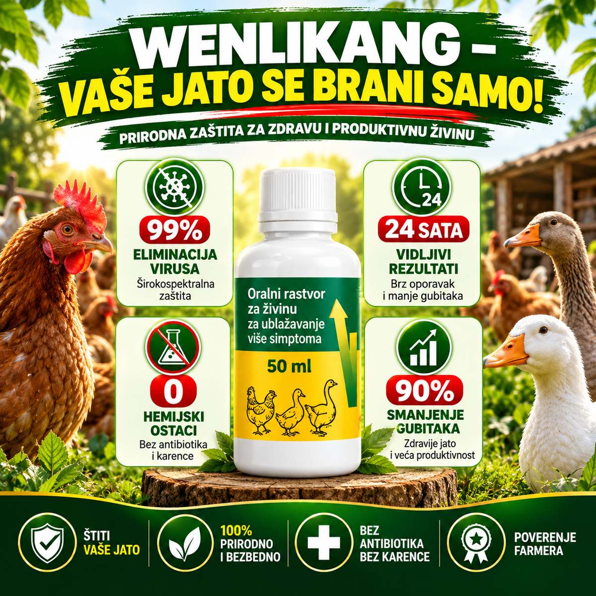Koke prestale da nose jaja? WenLiKang – oralni rastvor 50 ml
