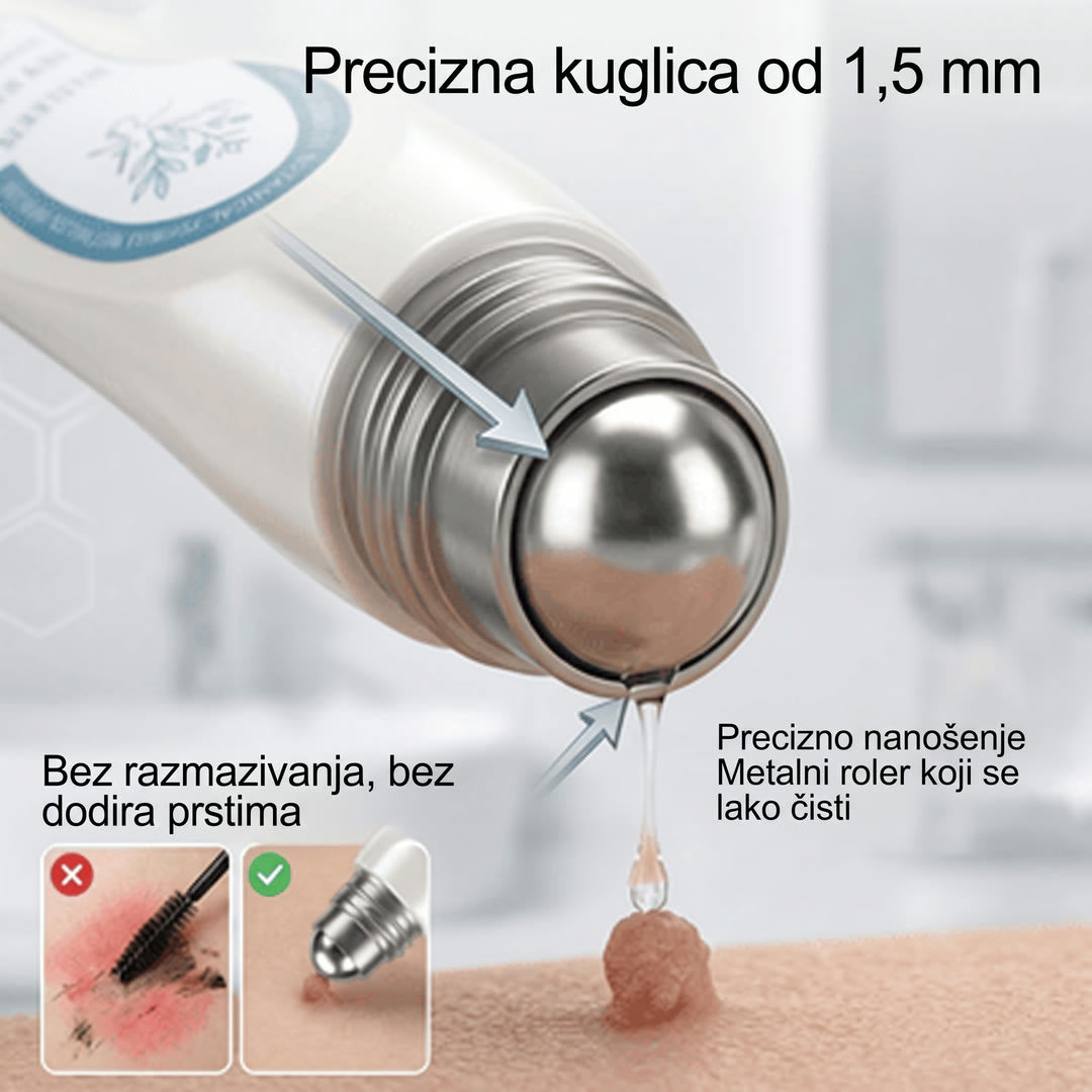 Precizna kuglica od 1,5 mm – bez razmazivanja, bez dodira prstima