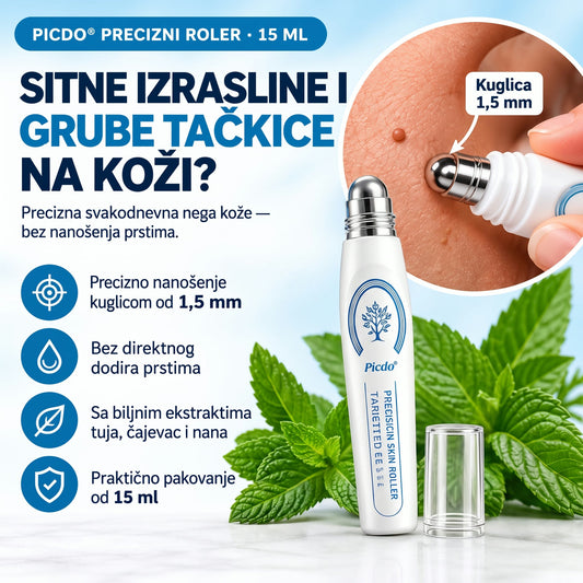 Picdo® roler 15 ml – precizna nega kože, bez razmazivanja